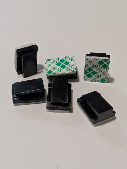Wire management adhesive clips